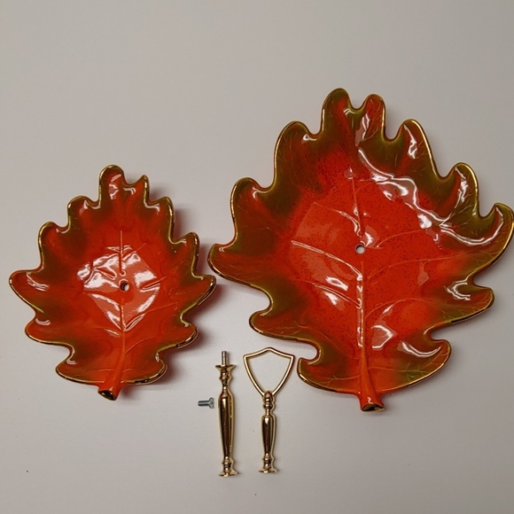 California Pottery Double Tiered Leaf Tray!! - Picture 4 of 8